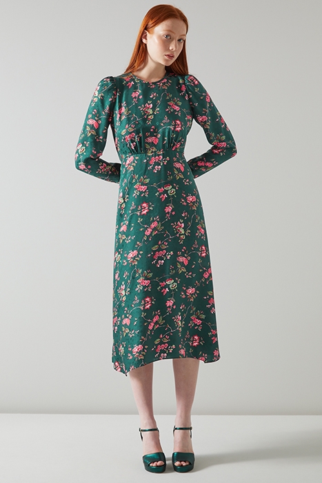 ANGELICA MIDI DRESS GREEN 1