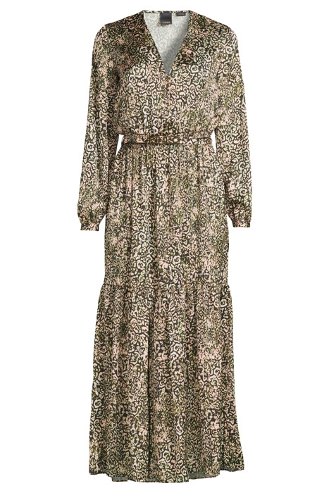 ACCOGLIERE 1 ABITO SATIN STAMP MULTICOLOR PINK/GREEN 6