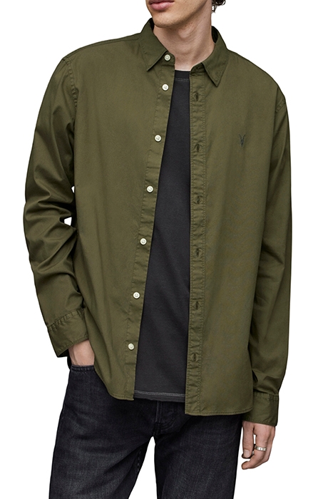 HAWTHORNE LS SHIRT OLIVE BRANCH GREEN 4