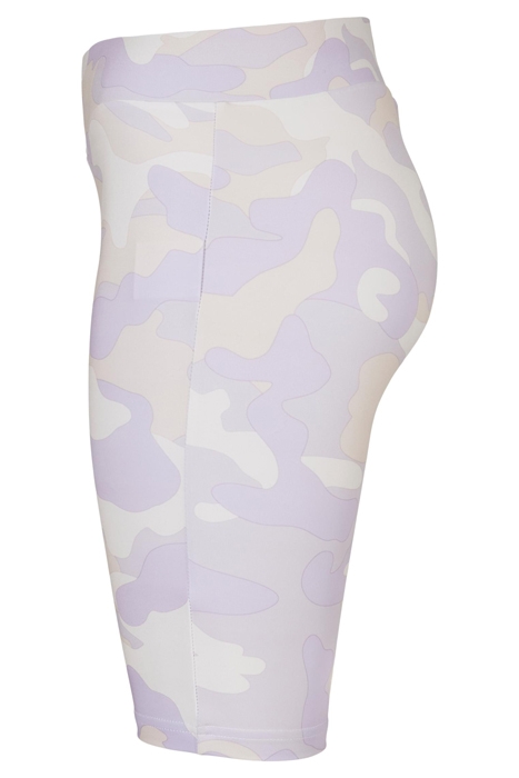 LADIES HIGH WAIST CAMO TECH CYCLE SHORTS LILACCAMO 8