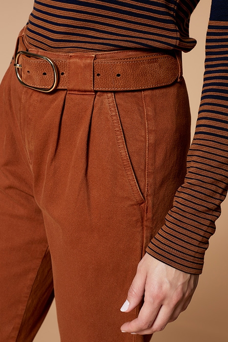 LE PLAY - 7/8TH CARAMEL CHINO TROUSERS 4