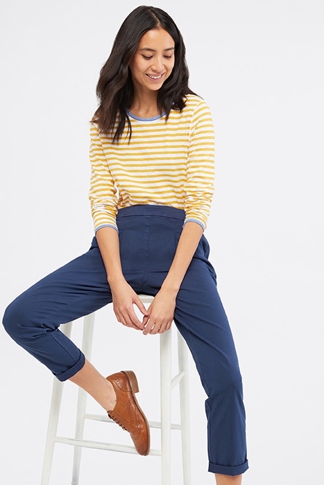 MAISON COTTON TROUSER BLUE 2