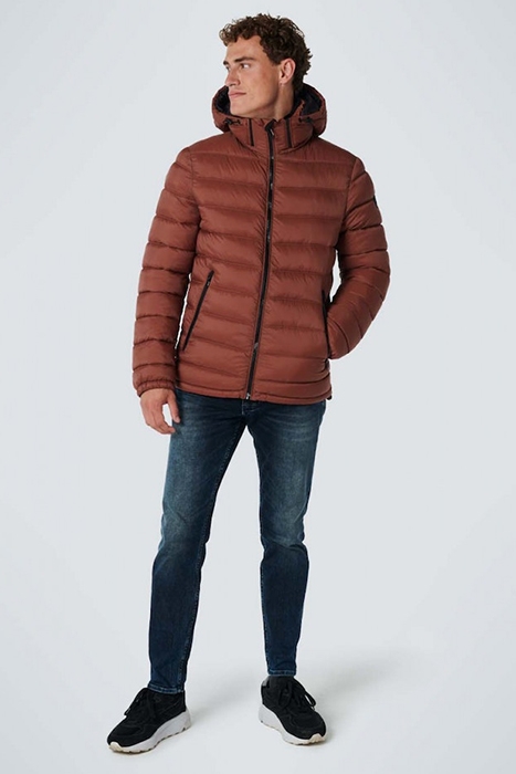 JACKET SHORT FIT HOODED RECYCLED PADDING BRANDY 4