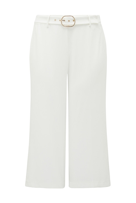 ARI CURVE BELTED CULOTTE PANTS PORCELAIN 1