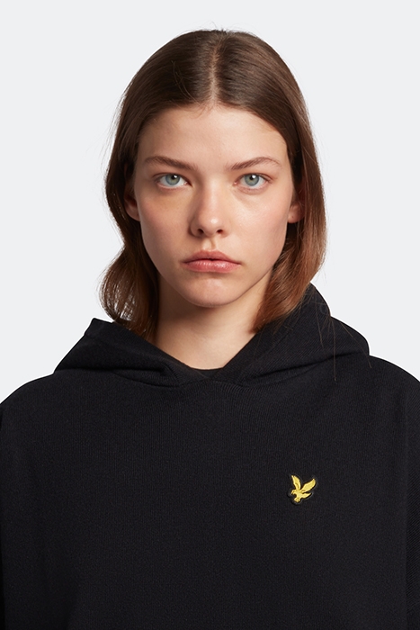 KNITTED HOODIE JET BLACK 4