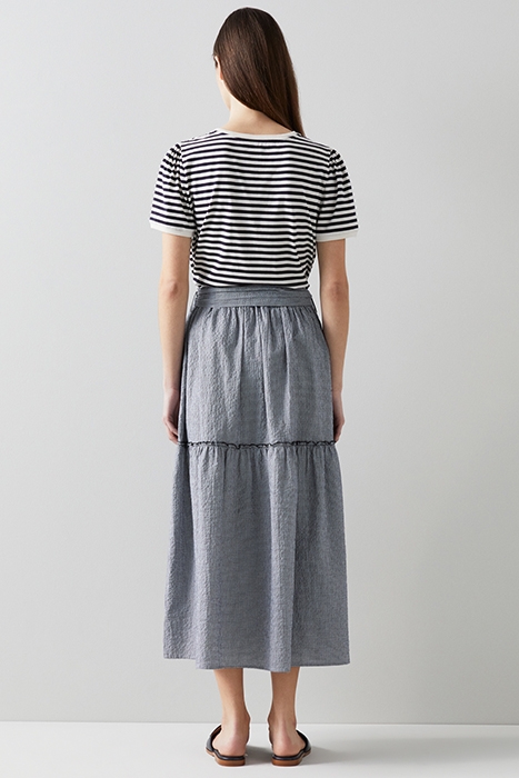 REGO MIDI SKIRT NAVY/WHITE 2