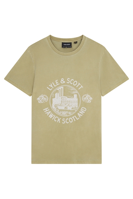 HAWICK PRINT T SHIRT SEAWEED 5