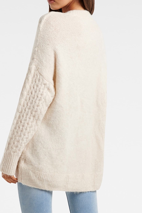 MAGGIE TEXTURE CABLE KNIT JUMPER CREAM 3