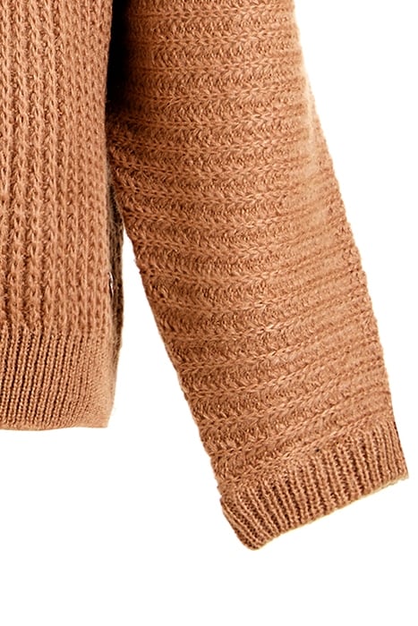 ORANGE CREW NECK CARDIGAN 3