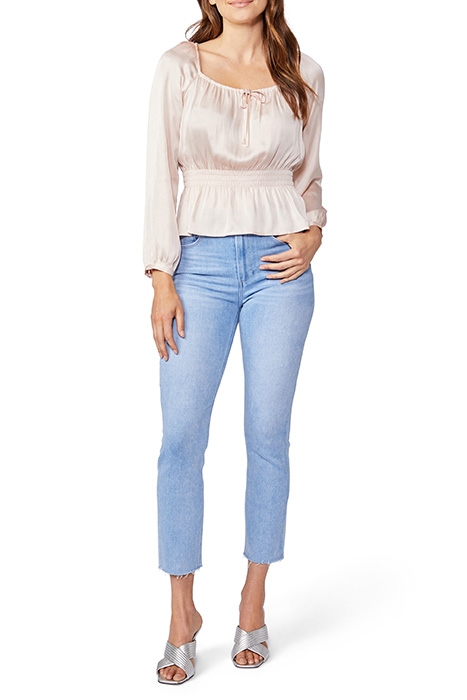 SARAH SLIM CROP RAW HEM PARK AVE 3