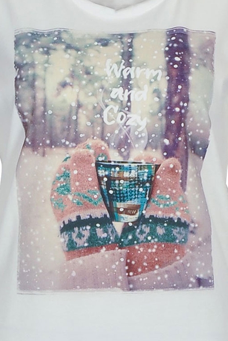 CREW NECK TEE LS + DECO WHITE 3