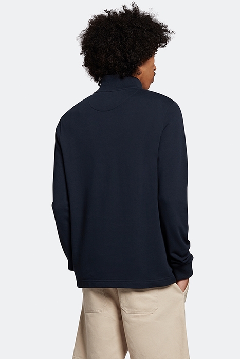 TIPPED RIB FUNNEL NECK DARK NAVY 2
