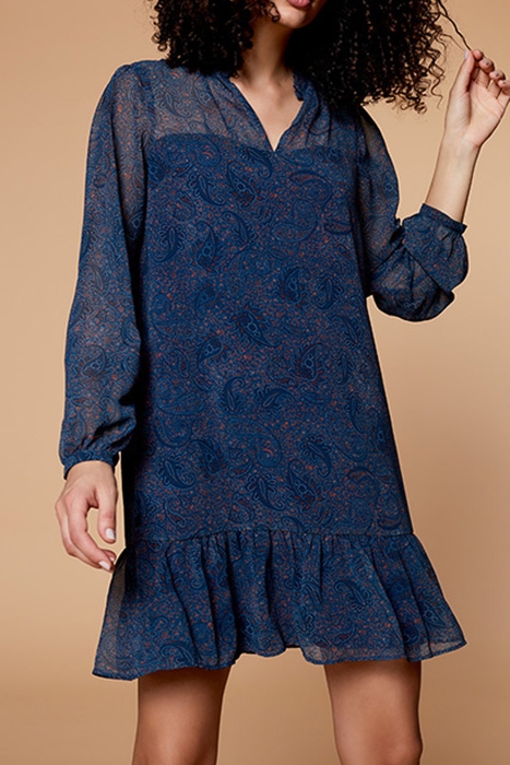 RUSTY - DUCK BLUE PAISLEY DRESS 1