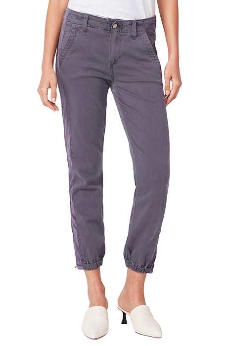 MAYSLIE JOGGER VELVET INSET VINTAGE PEARL GREY 1