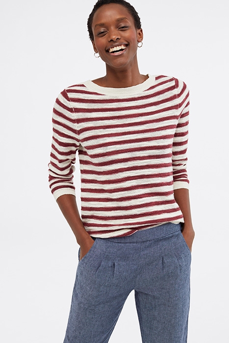 MAISON LINEN TROUSER DENIM BLUE 3