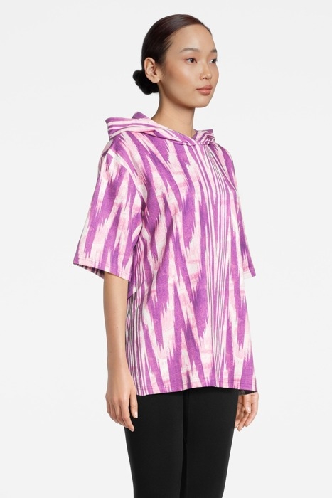 CORCIANO OVERSIZED HOODY PURPLE ABSTRACT ETNO AOP 4