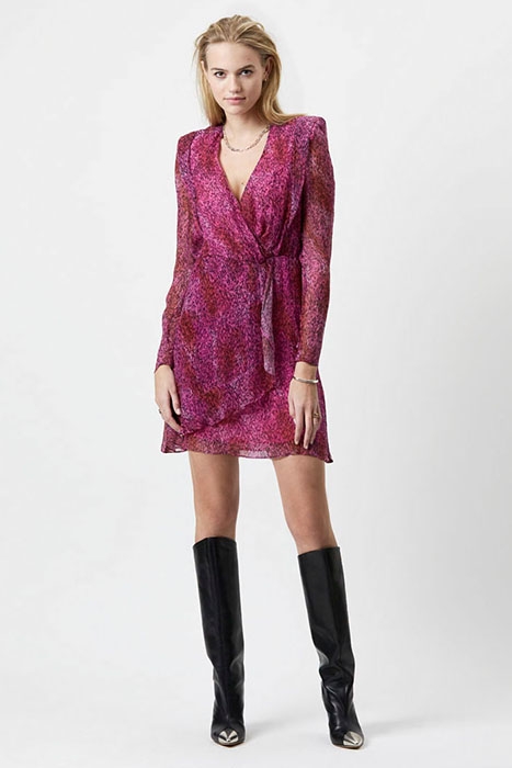 ANGIE PRINTED BODYCON DRESS MULTICOLOUR 2