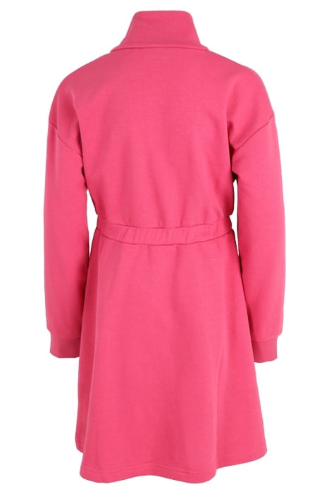 TANN HALF-ZIP SWEAT DRESS CARMINE 2