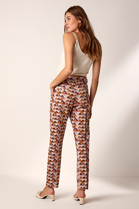 TROUSERS LEAVES COTTON STRETCH MULTICOLOUR 3