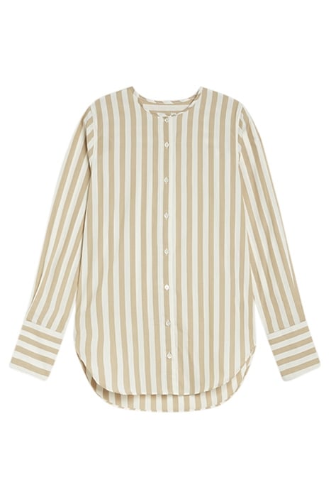 WOMEN COLLARLESS SHIRT SHIRTS & BLOUSES CEMENT 6