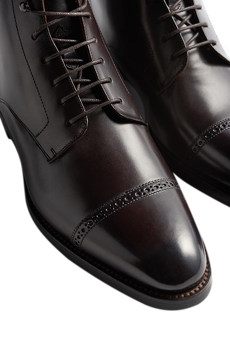 DARK BROWN LACE UP BOOT 8