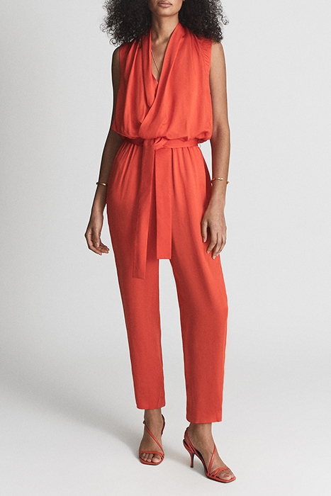 KALI-DRAPE JUMPSUIT ORANGE 1