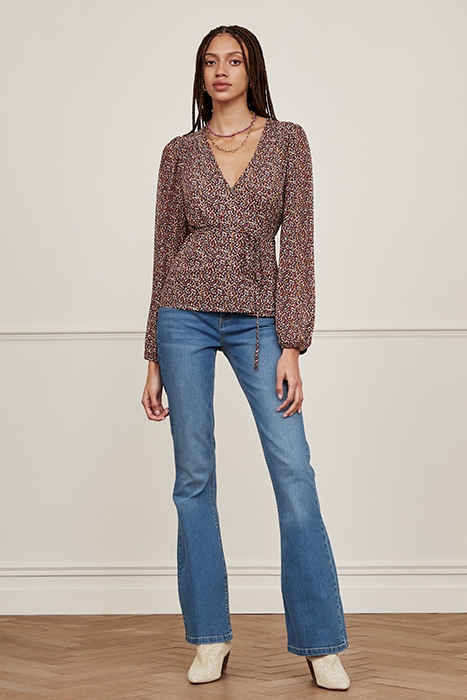 LEVI TOP BLACK/BRIGHT PURPLE 4