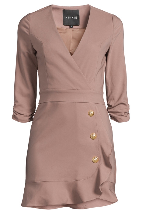 ZIZI DRESS DEEP TAUPE 1