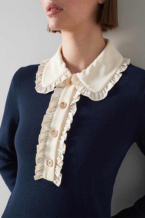 PARIS MINI DRESS NAVY/CREAM 3