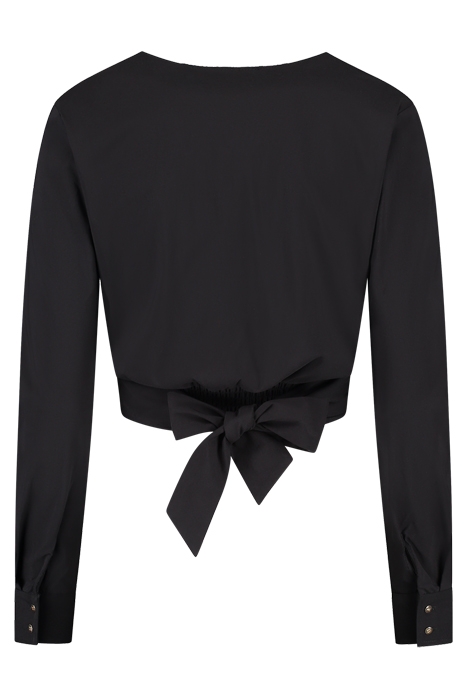 KNOTTED BLOUSE BLACK 2
