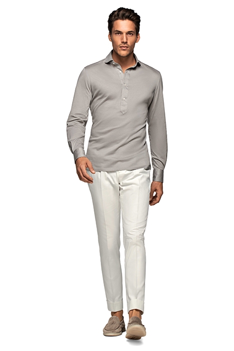 GREY EXTRA SLIM FIT POPOVER 4