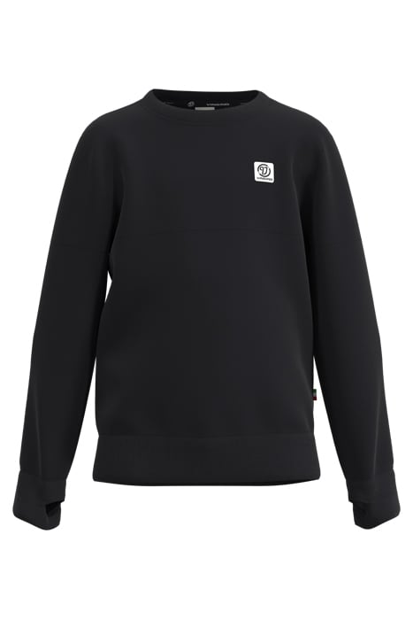 CREWNECK-BASIC-LOGO DEEP BLACK 1