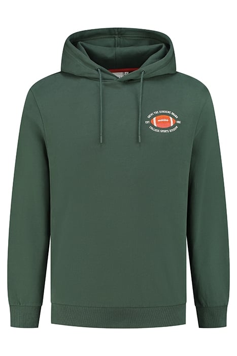 MEN COLLEGE SPORTS HOODIE CILANTRO GREEN 1