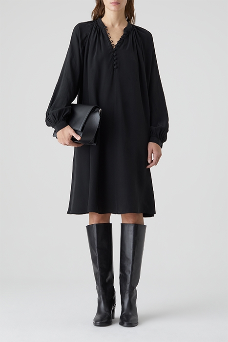WOMEN OVERSIZED DRESS BLACK 1
