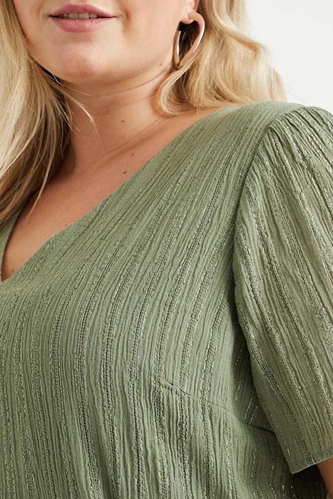 DRESS MID LENGTH PASTEL GREEN 5