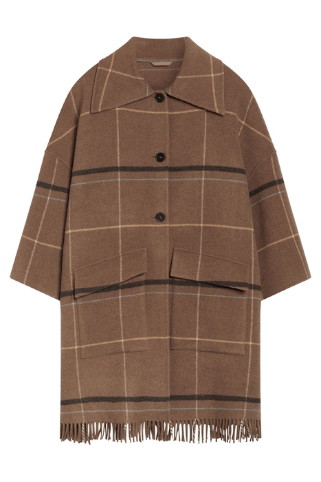 WOMEN PONCHO COAT GOLDEN WOOD 5