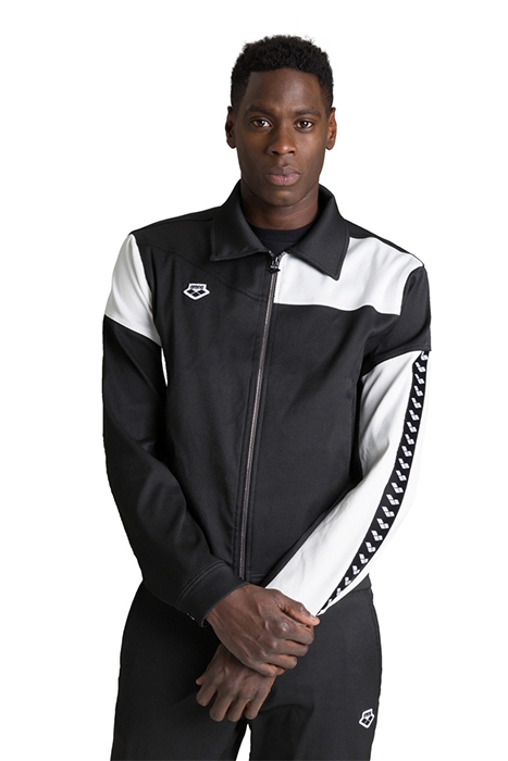 DENIM JACKET BLACK WHITE 2