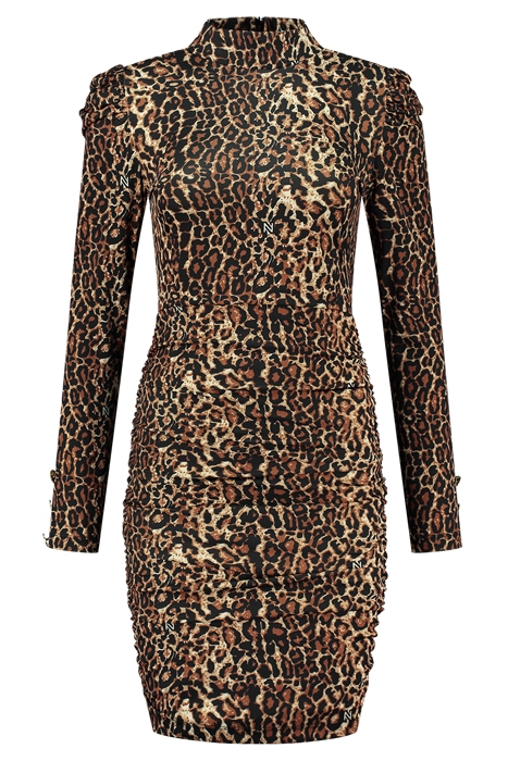 LEOPARD DRESS BLACK 1
