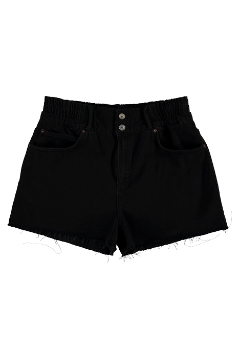 HAILEY DENIM SHORTS WASHED BLACK 1