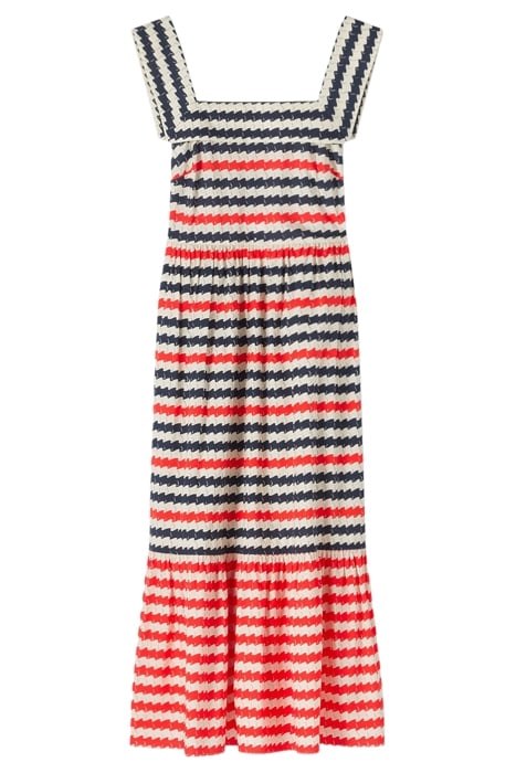 JUNE MIDI DRESS NAVY/WHITE 6