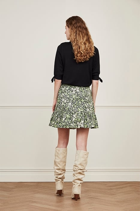 TILLY SKIRT BLACK/MOSS 2
