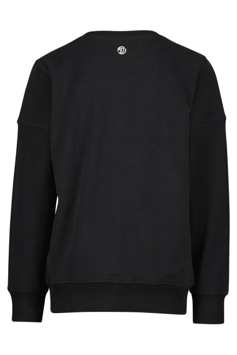 CREWNECK-BASIC-LOGO DEEP BLACK 2