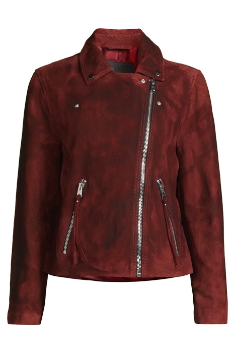 SUEDE DALBY BIKER GARNET RED 6