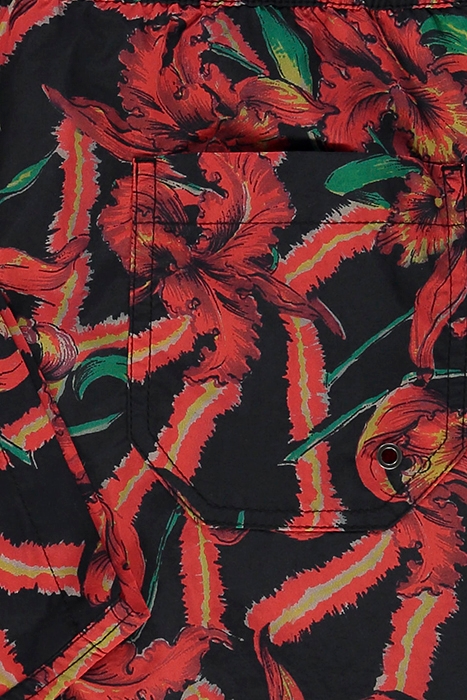 MESQUIDA SWIMSHORT JET BLK/RED 3