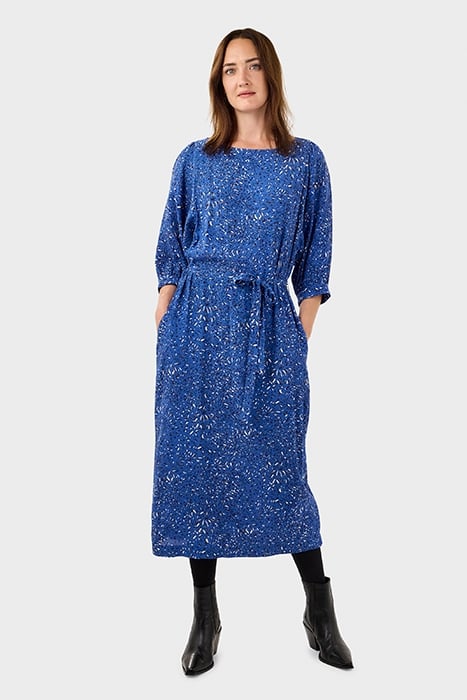 LONG DRESS WITH PRINT AND BELT SURF THE WEB 1