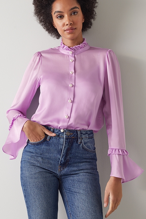 ANYA BUTTON-DOWN SHIRT LAVENDER 1