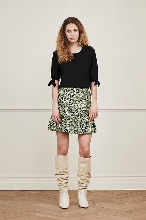 TILLY SKIRT BLACK/MOSS 1