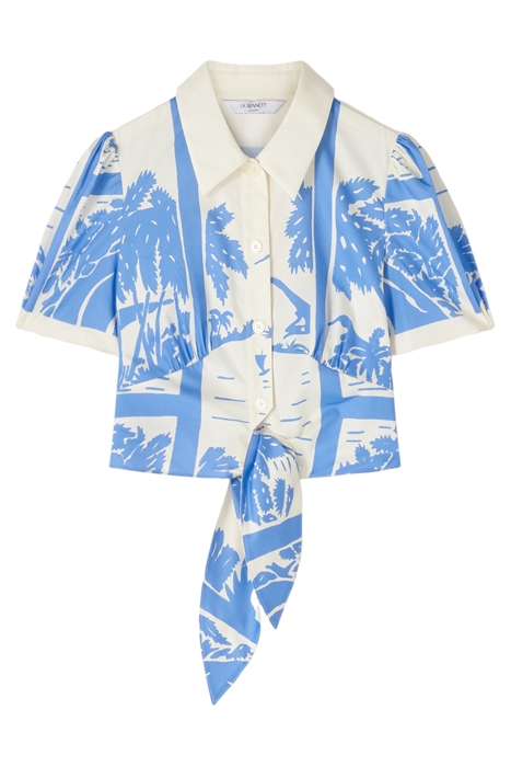 FELLINI BUTTON-DOWN SHIRT BLUE/CREAM 4