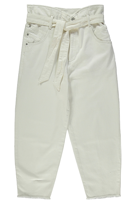 SAMMY PAPERBAG JEAN WHITE 1