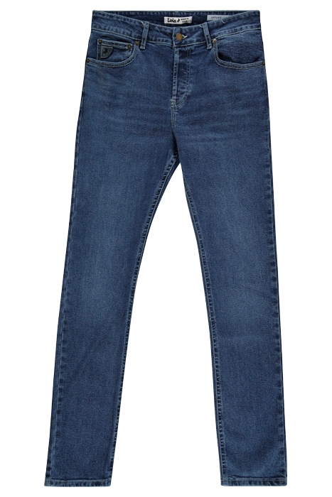 ARTURO 19 BUTTON BLAUW VINTAGE STONE 2